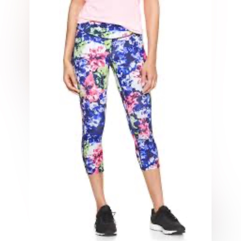 GAP Floral GapFit gFast legging capris